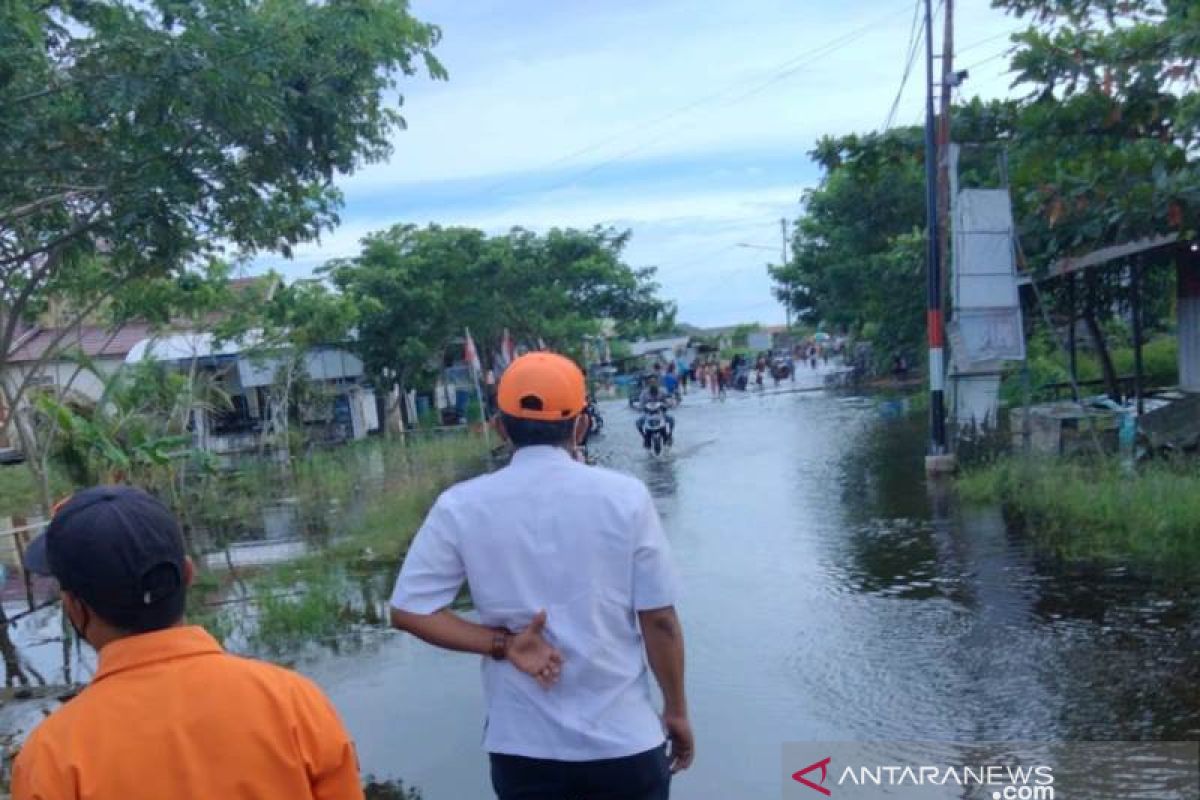 Sekitar 200 rumah di wilayah Daha terdampak banjir air pasang dan kiriman