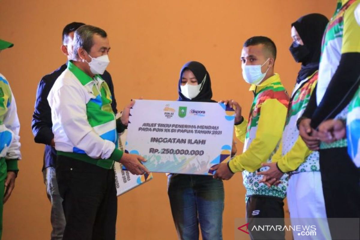 Dispora Riau cairkan bonus atlet peraih medali di PON-Peparnas Papua, ini dia besarannya