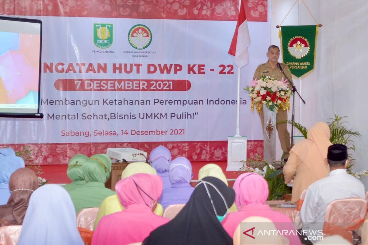 Buka HUT Dharma Wanita Persatuan Kota Sabang, ini pesan Sekda