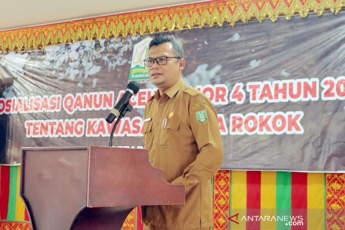 Asisten III Setdako Sabang buka sosialisasi qanun  Aceh tentang kawasan tanpa rokok