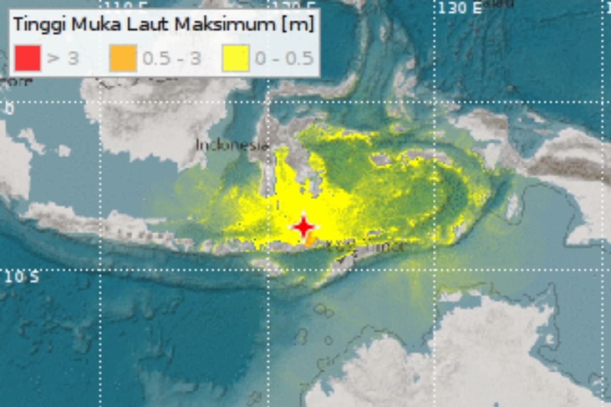 BMKG keluarkan peringatan dini tsunami di Sulawesi, NTT, NTB, Maluku