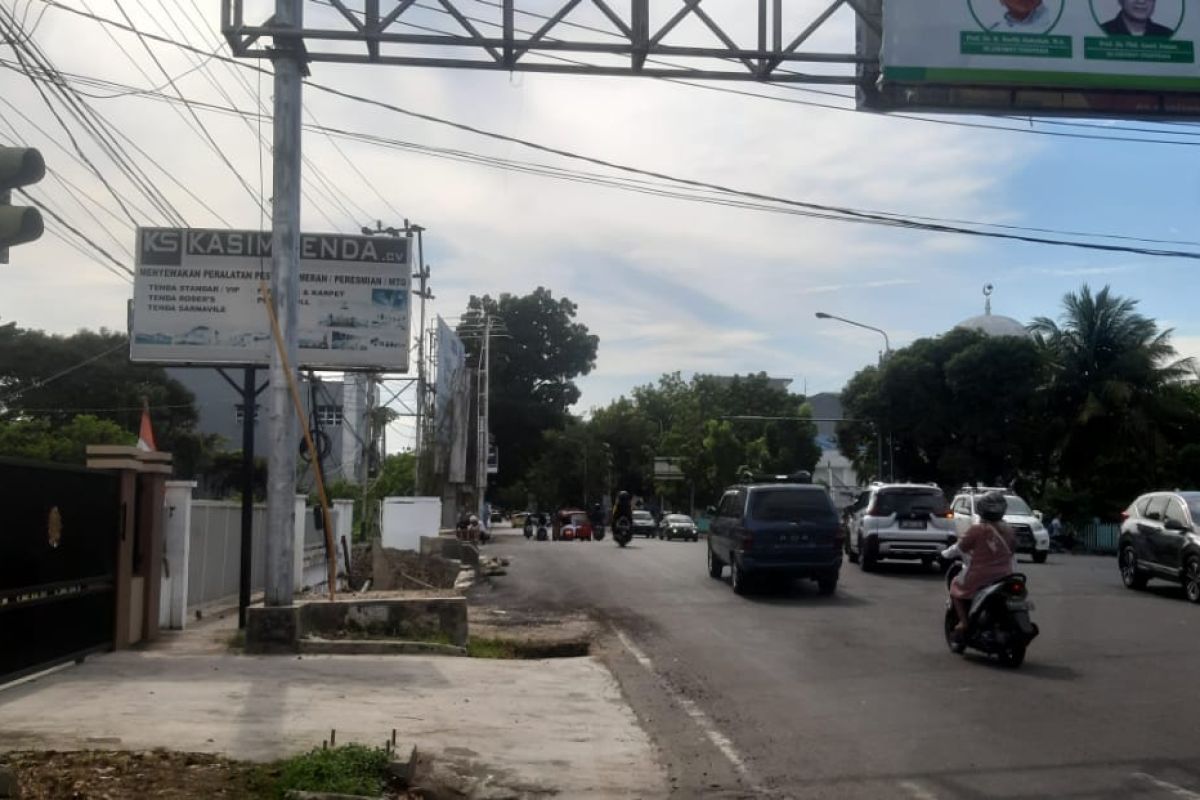 Peralatan lampu lalu lintas di Kota Padang raib digondol maling