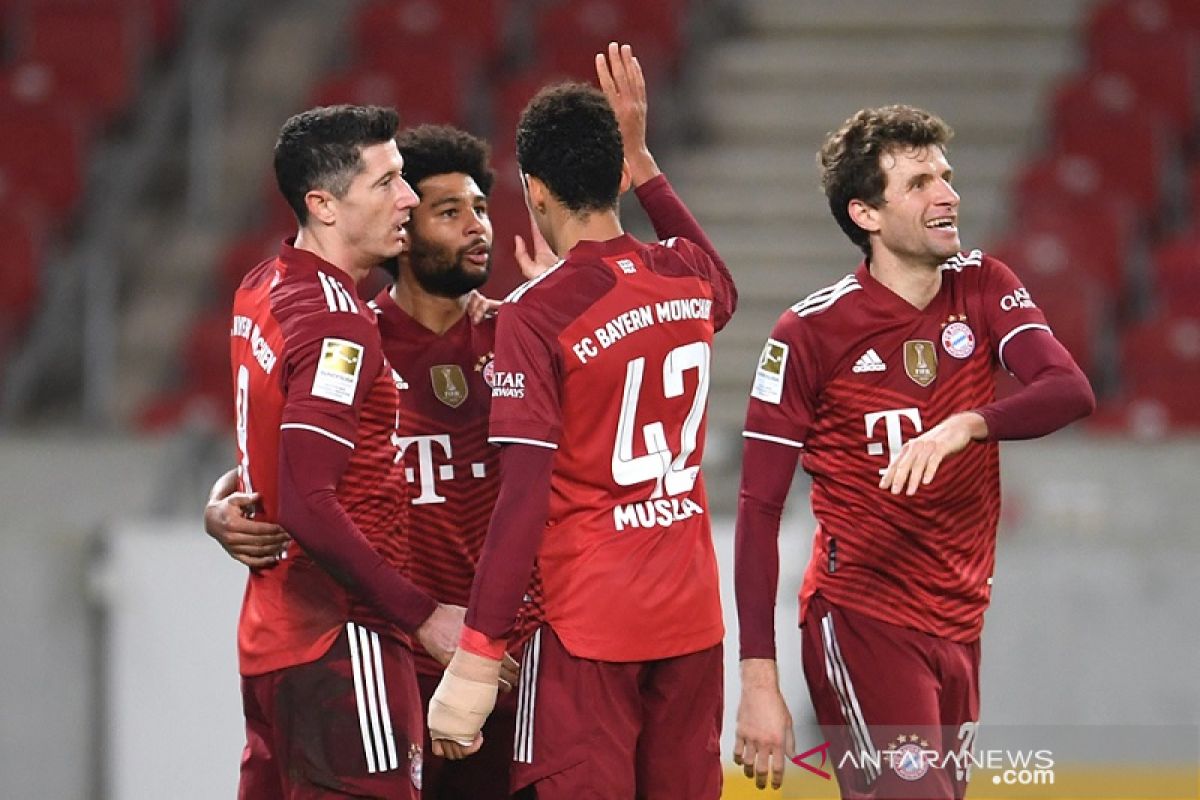 Bayern  pesta gol dalam laga tandang terakhir tahun 2021