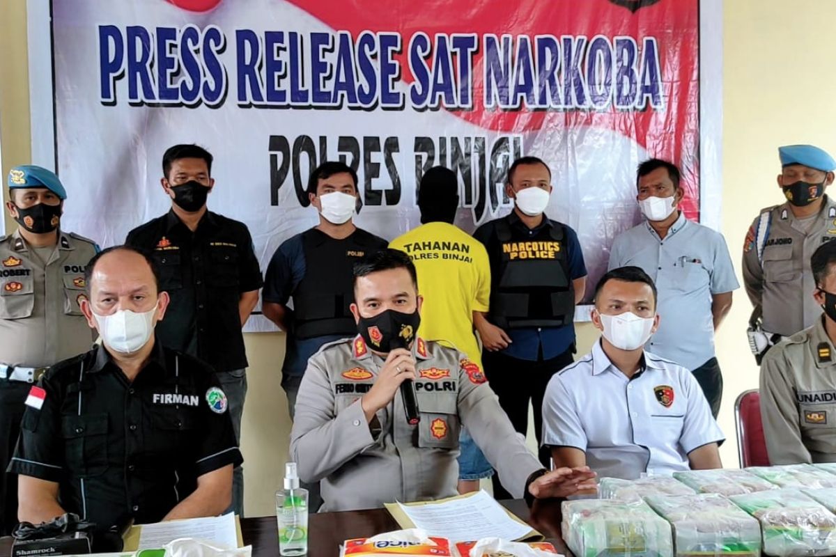 Polres Binjai tangkap pembawa 13 kilogram sabu-sabu