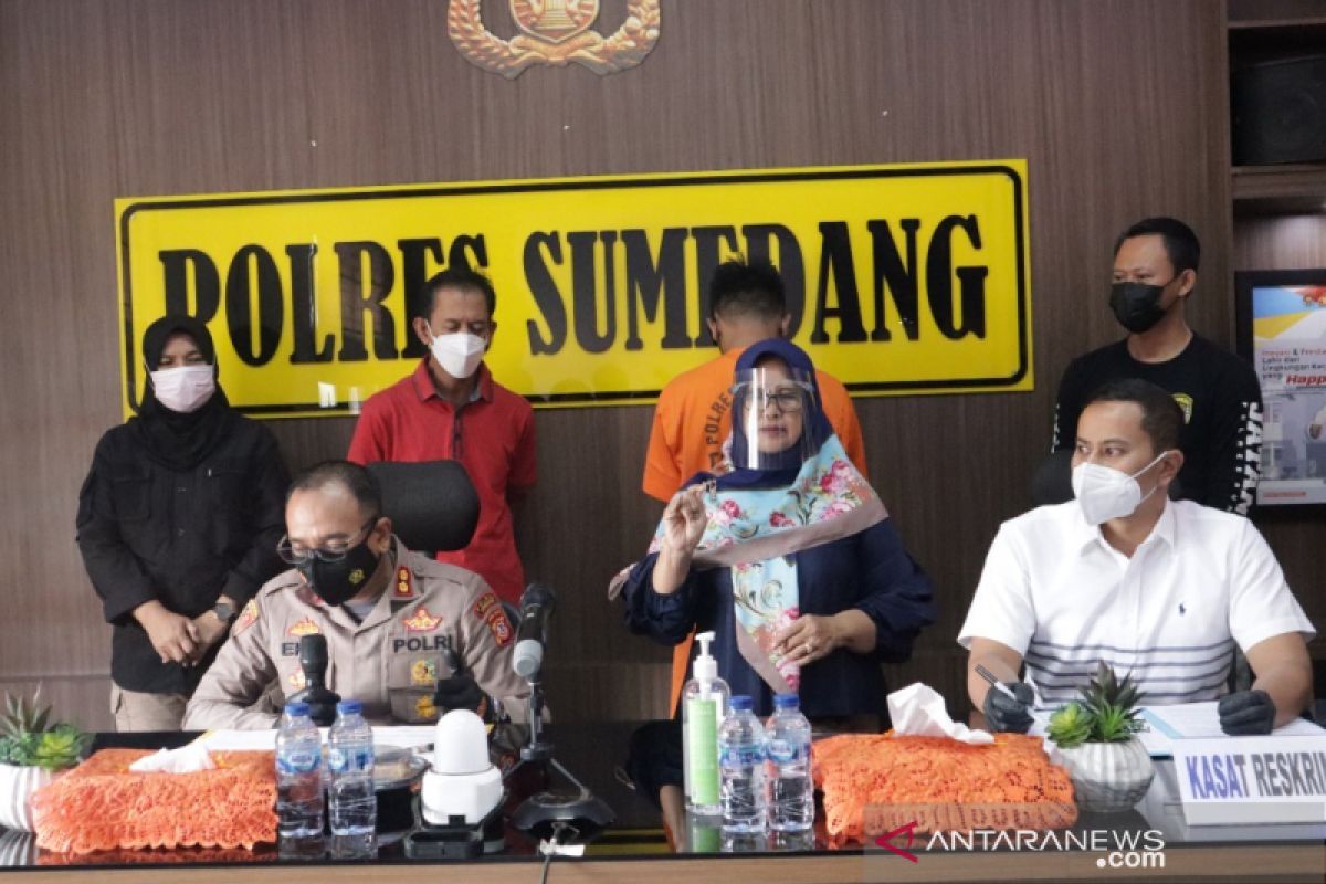 Polres Sumedang menangkap pemuda pengguna narkoba aniaya pacarnya