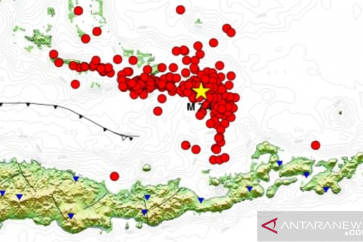 BMKG catat terjadi 267 kali gempa susulan akibat gempa di Laut Flores