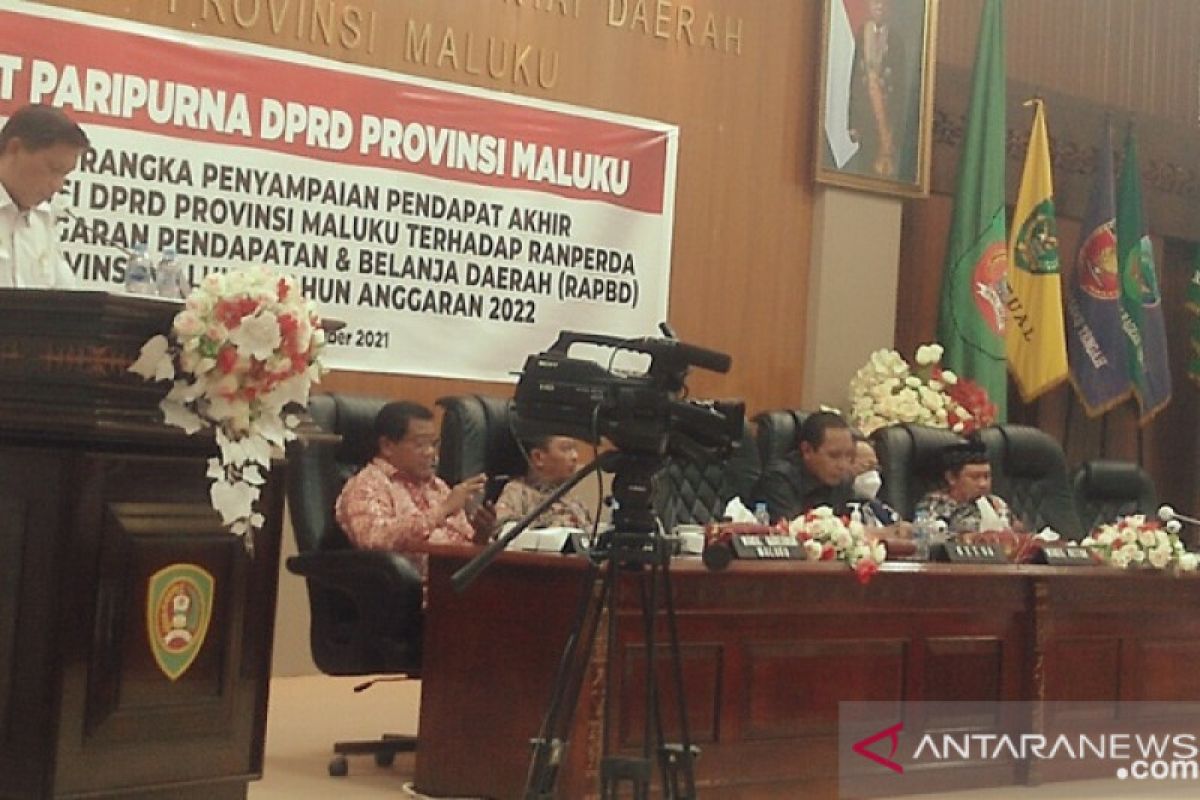 DPRD Maluku sahkan APBD 2022 sebesar Rp2,8 triliun, nilainya turun dibangdikan 2021