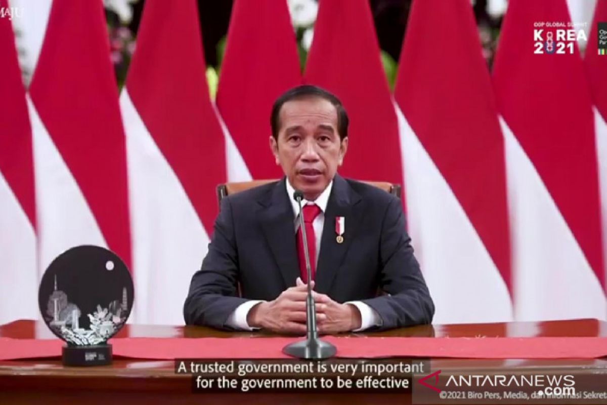 Jokowi sampaikan dua prinsip 'good governance' di forum OGP