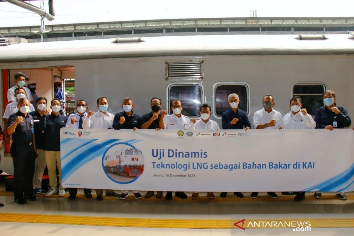 PGN-KAI uji dinamis kereta api berbahan bakar gas