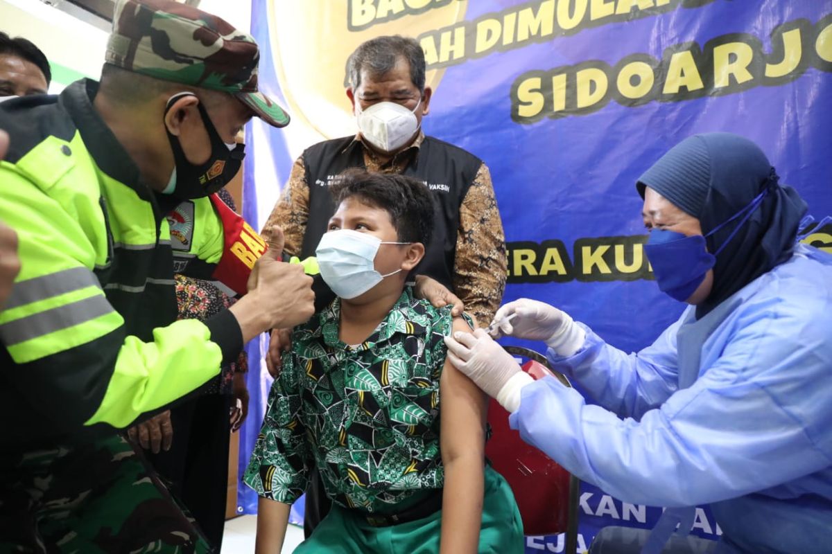 Sekitar 182 ribu anak di Sidoarjo jadi sasaran vaksinasi COVID-19