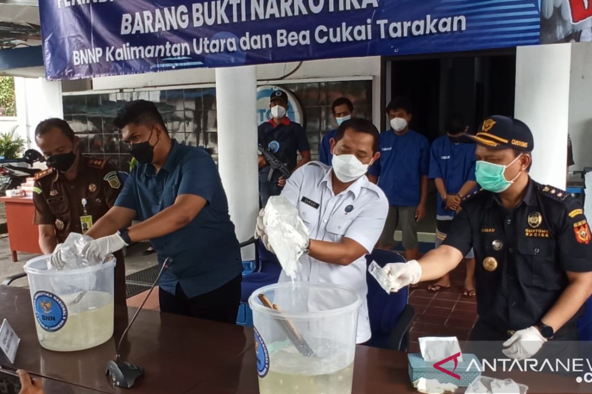 BNNP Kaltara Musnahkan Sabu Seberat Tiga Kilogram Dari Jaringan Lapas