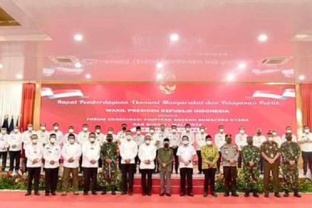 Rapat bersama Wapres, Dairi peringkat tiga penyerapan anggaran