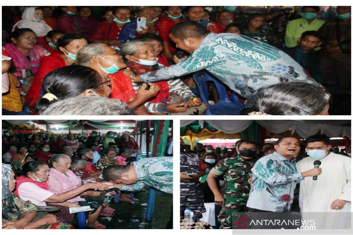 Hujan deras tak surutkan semangat Bupati dan ribuan umat kristiani pada acara Natal Oikumene Pemkab Tapteng