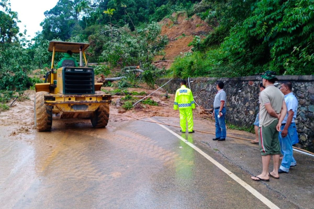 Longsor Pesisir Selatan lumpuhkan akses jalan nasional