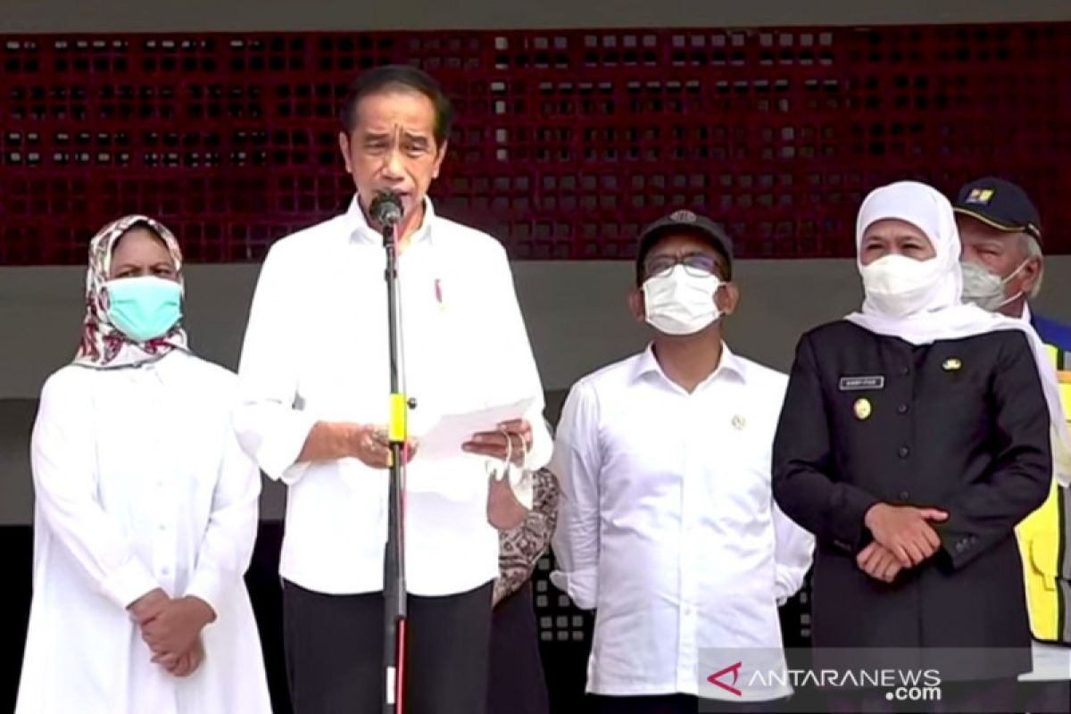 Presiden Jokowi resmikan Pasar Besar Ngawi Jatim