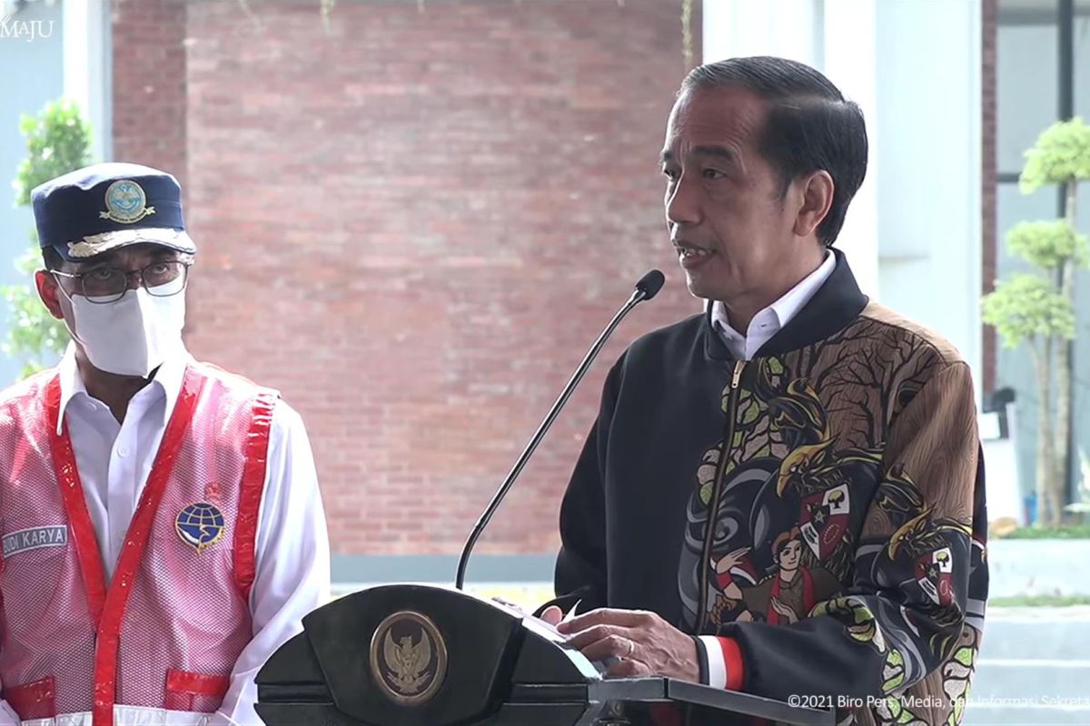 President Jokowi inaugurates Ngloram Airport in Blora, Central Java