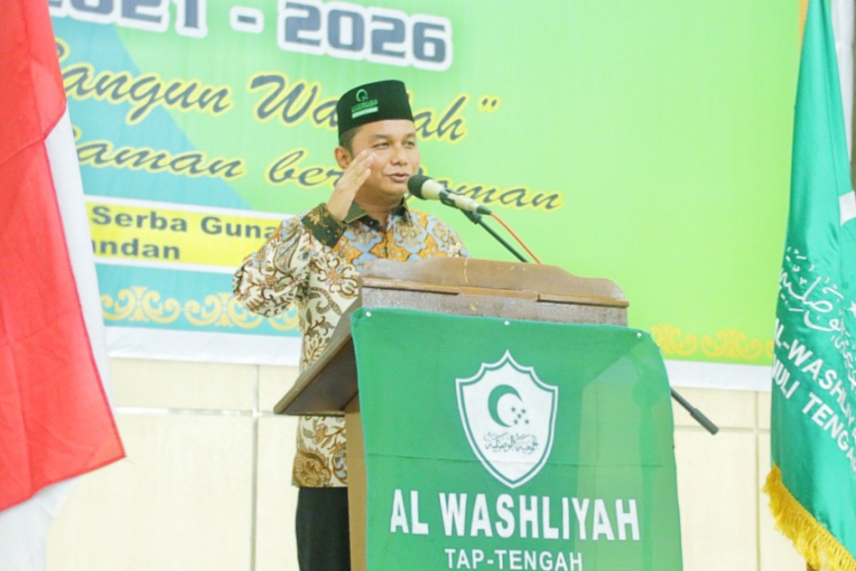 Bupati Tapteng hadiri pelantikan PD Al-Washliyah Tapteng periode 2021-2026