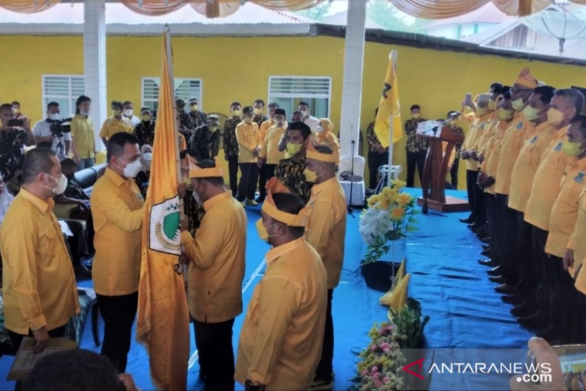 DPD Golkar Tanjungbalai dilantik, Ijek : Butuh pengorbanan besarkan partai