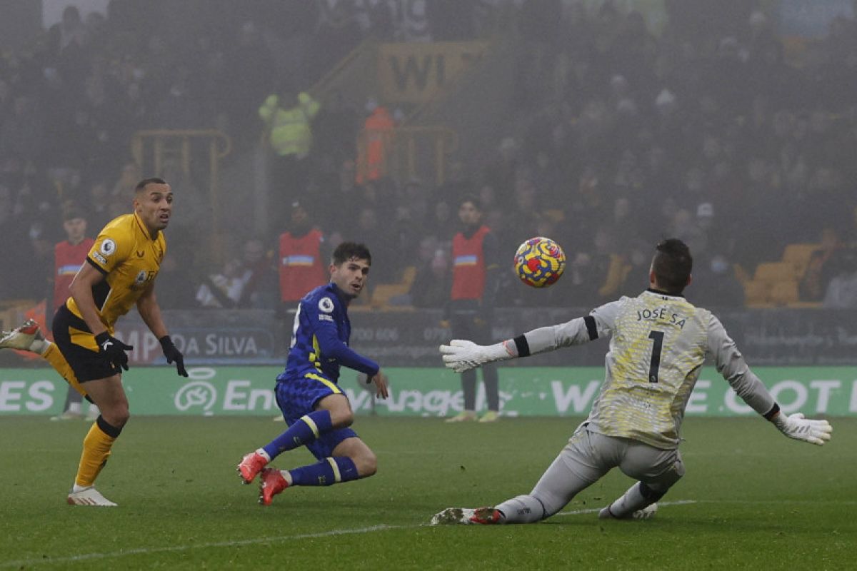 Chelsea vs Wolves imbang 0-0