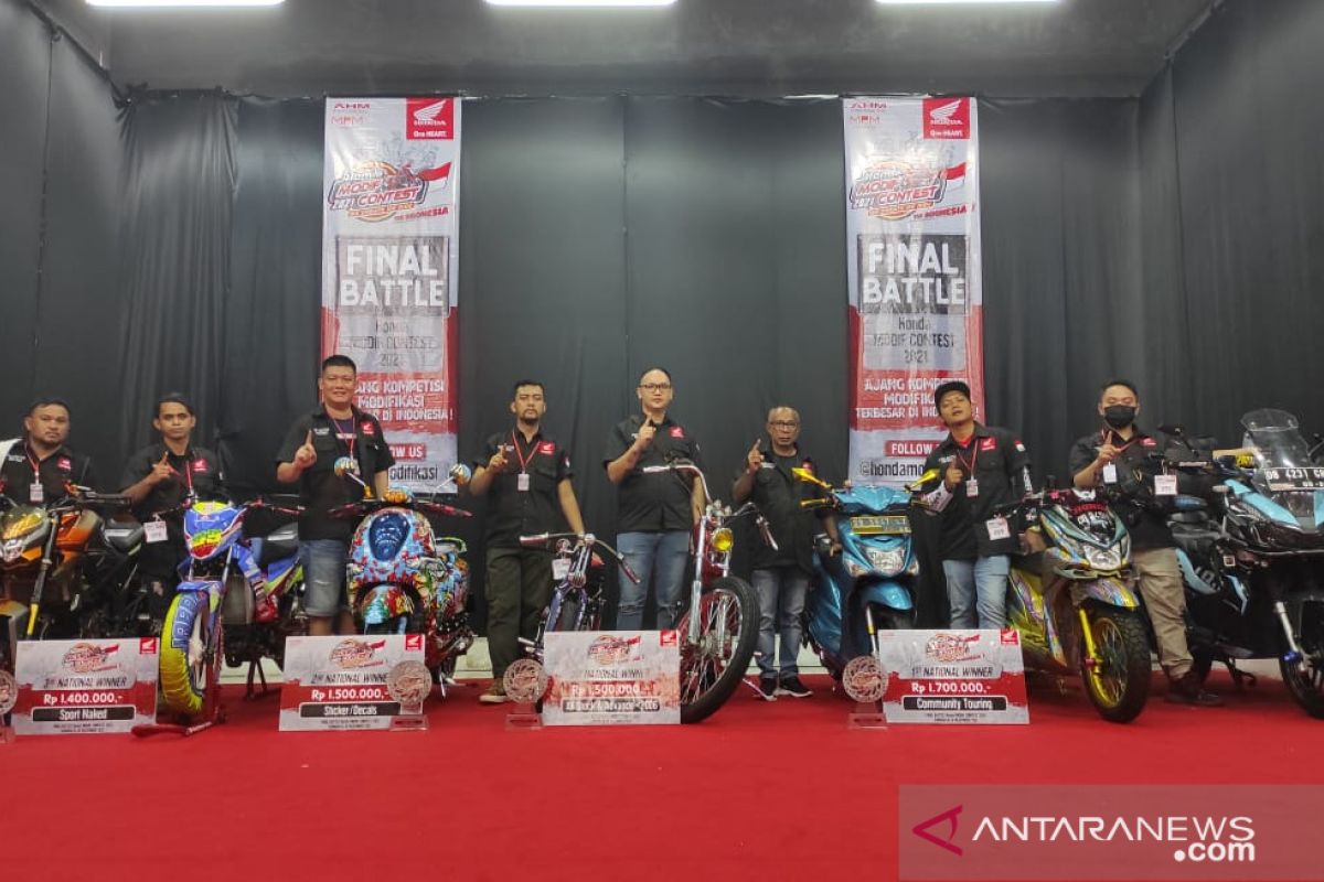 Empat modifikator Sulut raih juara di Ajang Honda Modif Contest 2021