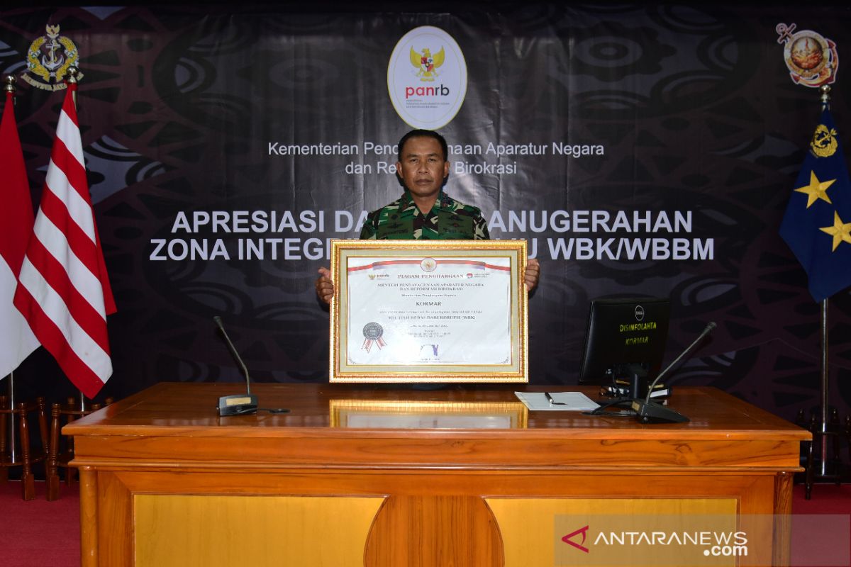 Korps Marinir TNI AL terima predikat WBK-WBBM dari Menpan RB