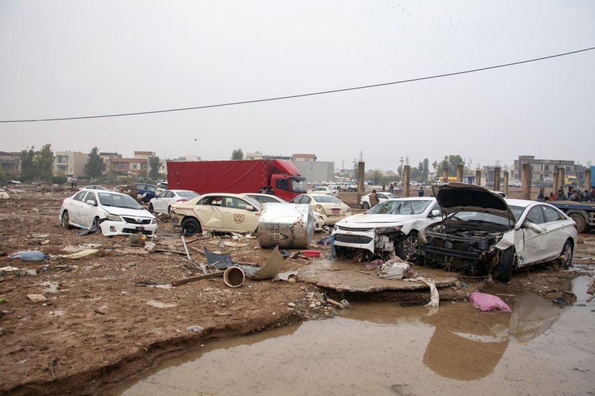 12 tewas akibat banjir bandang di Irak utara