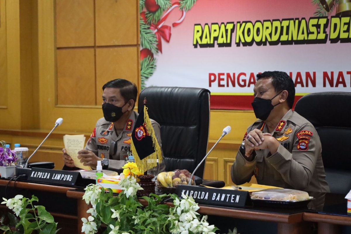 Polda Banten dan Lampung koordinasi pengamanan tahun baru