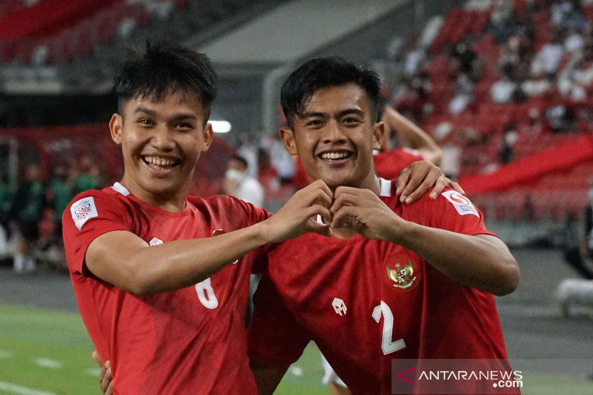 Gol Witan bawa timnas Indonesia ungguli Singapura 1-0 di babak pertama
