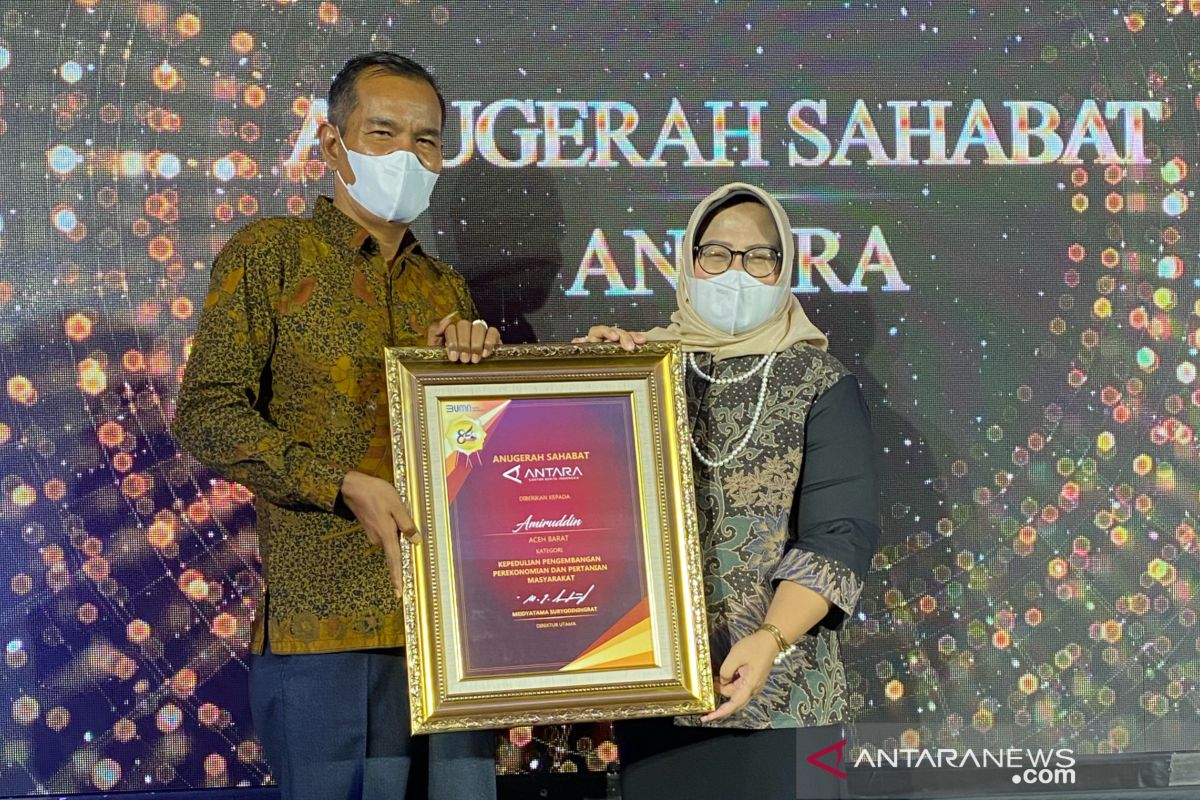 Ketua ISMI Aceh Barat raih Anugerah Sahabat Antara kategori pengembangan pertanian masyarakat