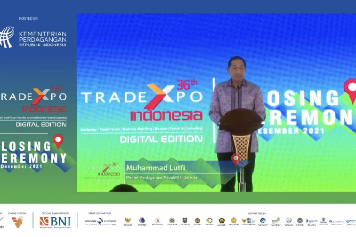 Trade Expo Indonesia 2021 bukukan transaksi 6,06 miliar dolar AS