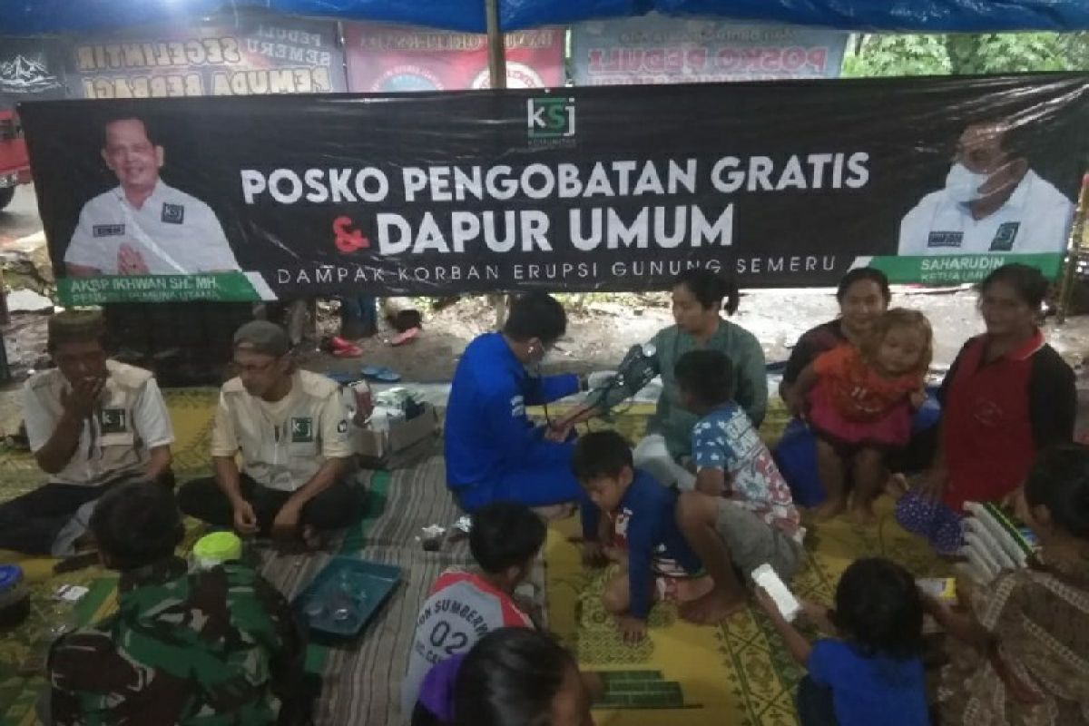 Peduli korban Gunung Semeru, KSJ sediakan pengobatan gratis dan dapur umum