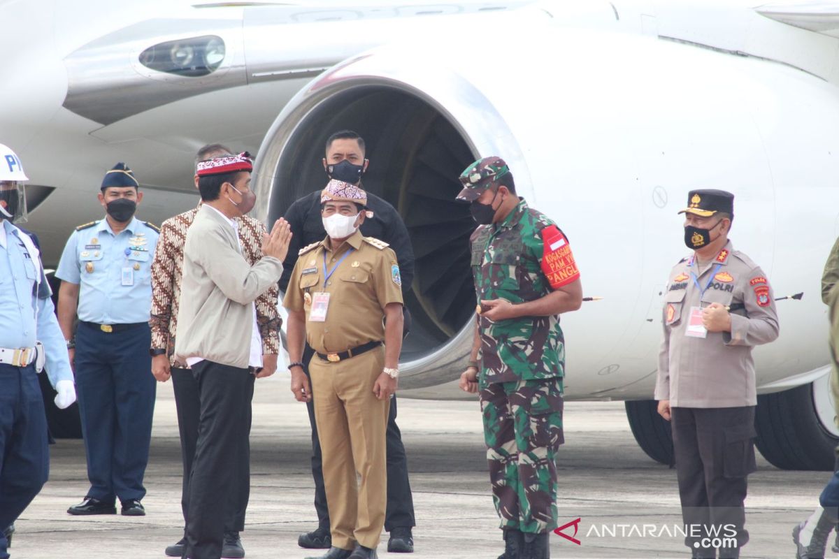 Presiden Jokowi tiba di Kaltara