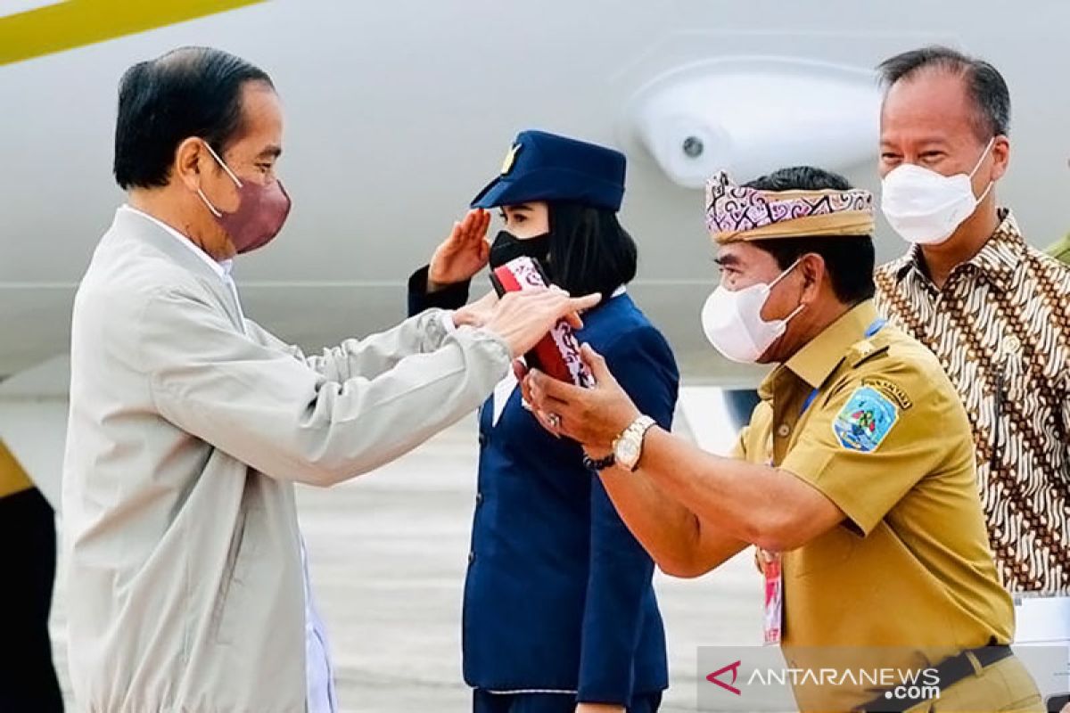 Presiden Jokowi tiba di Kaltara