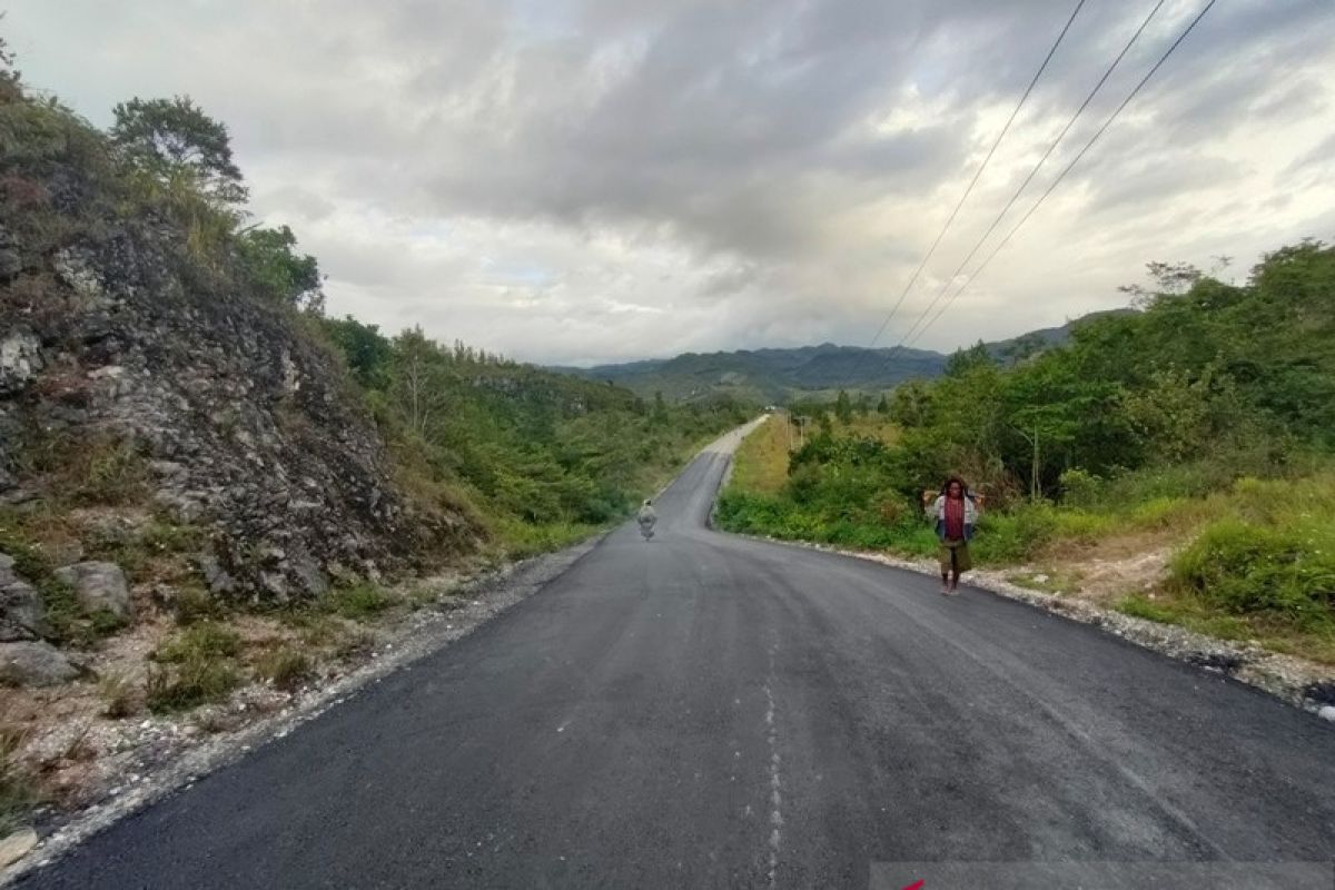 Bupati Jhon:Realisasi pembangunan jalan Lukas Klemen di Jayawijaya capai 50 persen