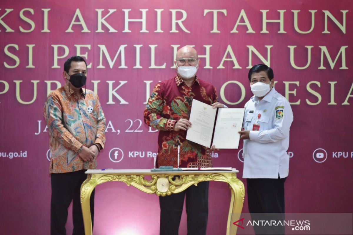 Kemendagri dan KPU teken "MoU" untuk sukseskan Pemilu 2024