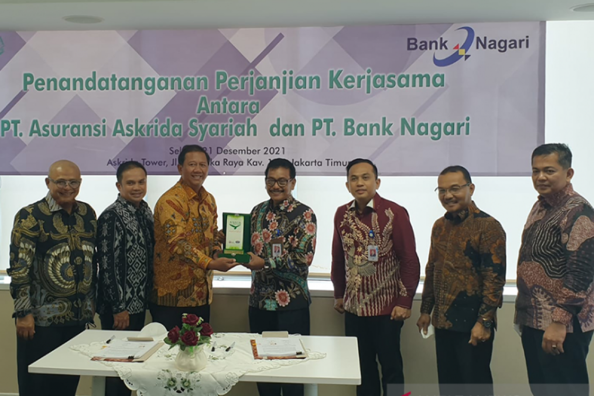 Bank Nagari tandatangani PKS dengan Askrida dan Askrida Syariah