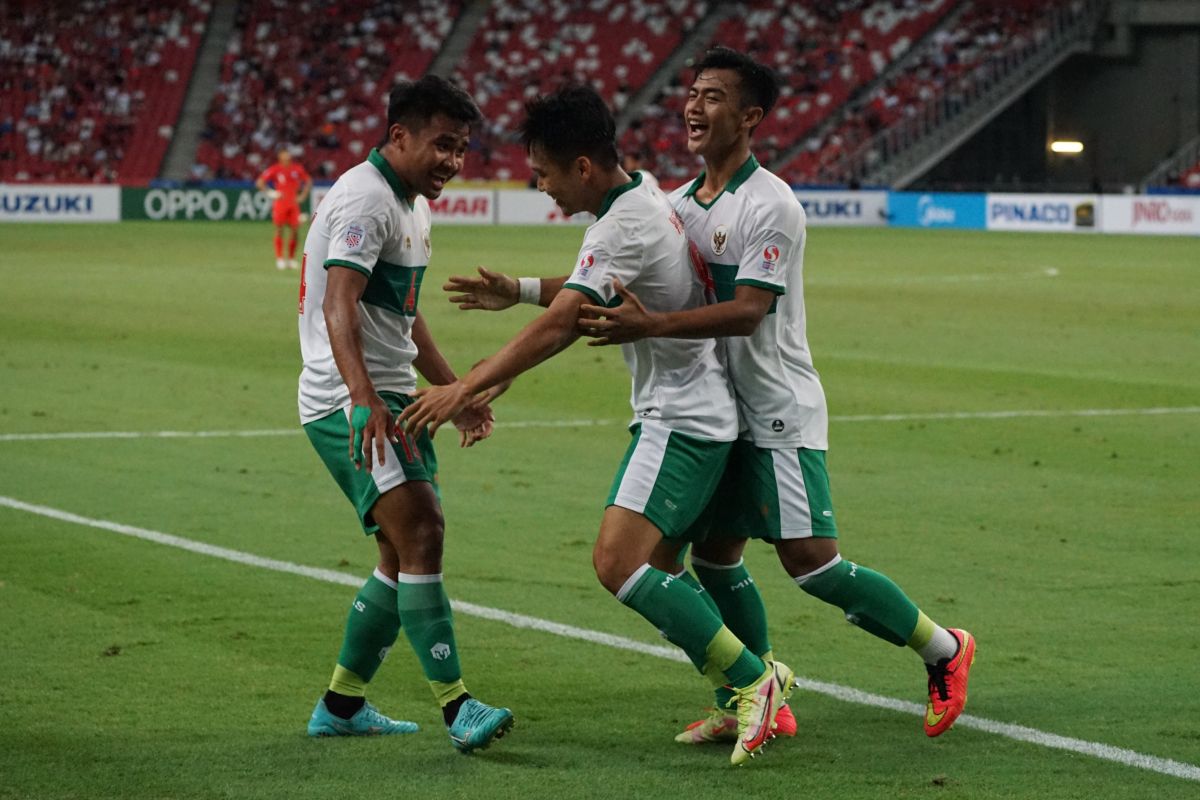 Indonesia ditahan Singapura 1-1  leg pertama semifinal Piala AFF