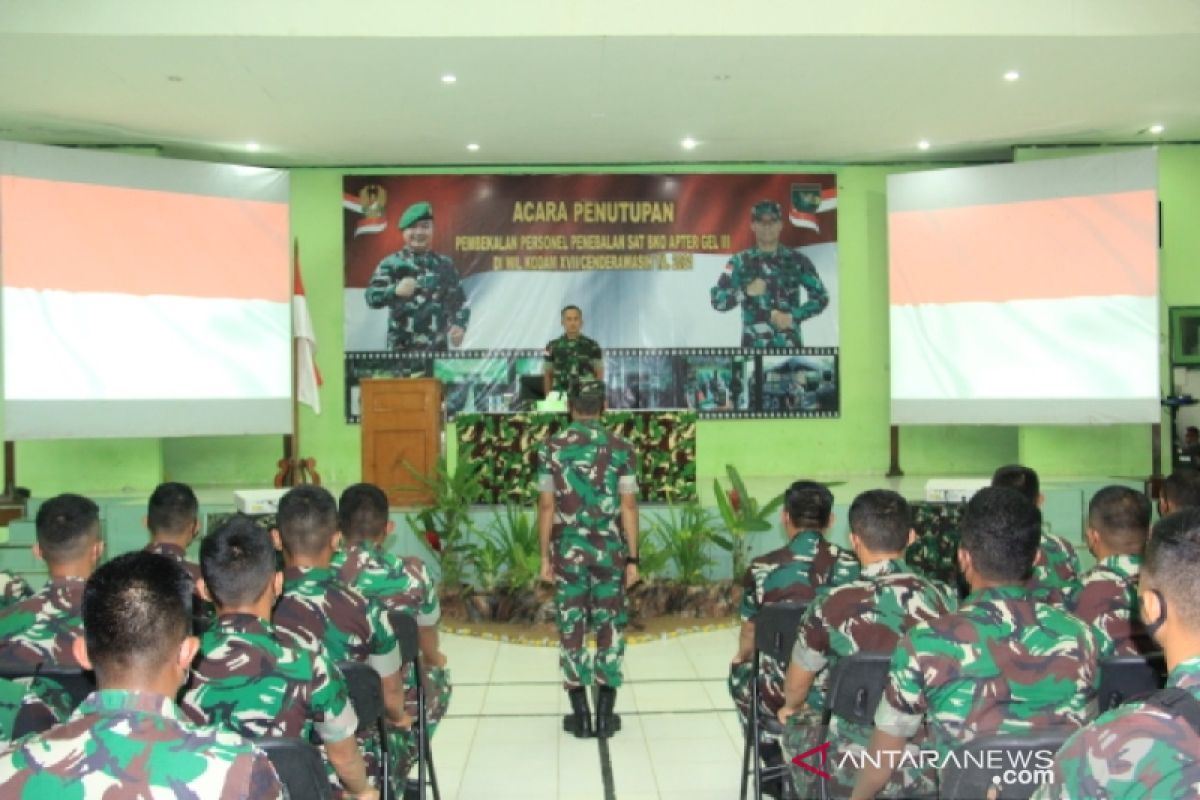 Kasdam XVII/Cenderawasih tutup pembekalan satuan BKO Kodim-Koramil persiapan