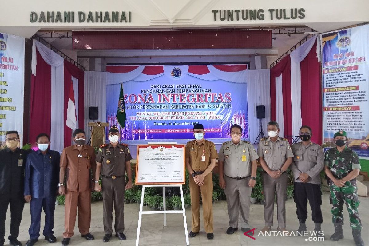 BPN Barsel canangkan pembangunan zona integritas