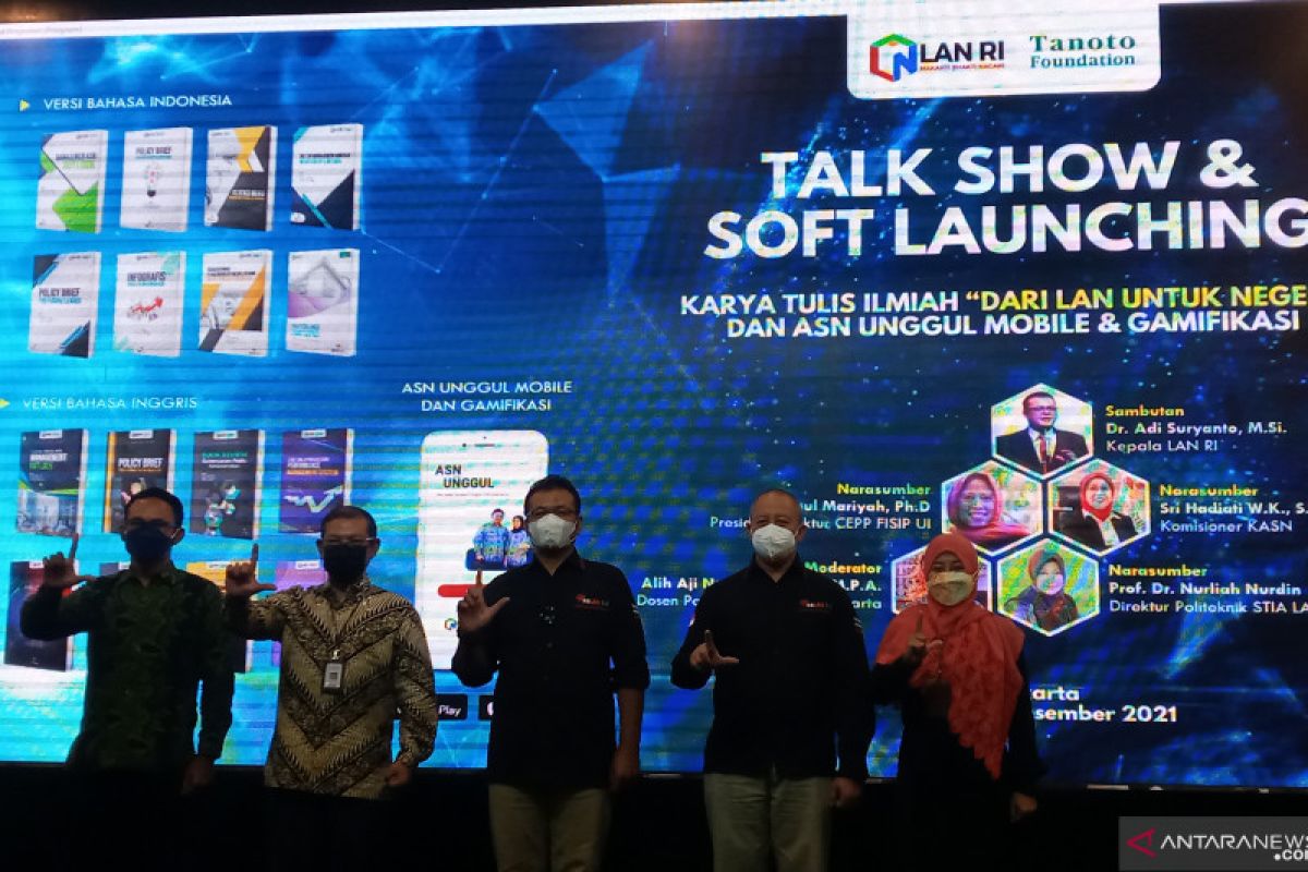 LAN luncurkan 8 KTI serta aplikasi ASN Unggul Mobile dan Gamifikasi