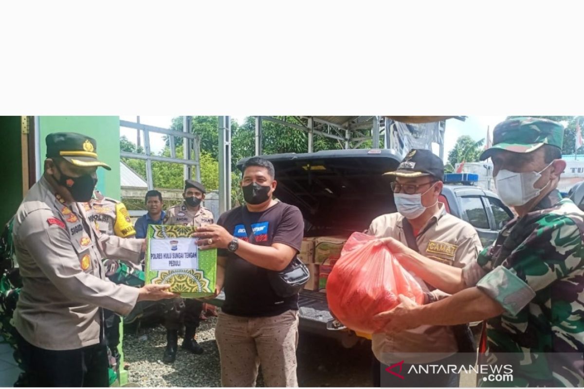 Kapolres dan Dandim kompak bantu warga yang masih terdampak banjir