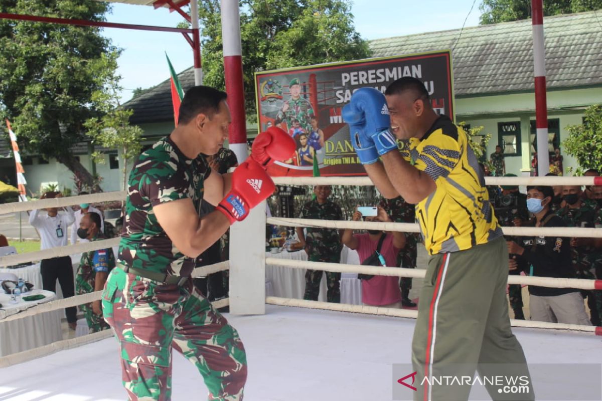 TNI menyediakan sasana tinju dan judo dukung kemajuan olahraga NTB