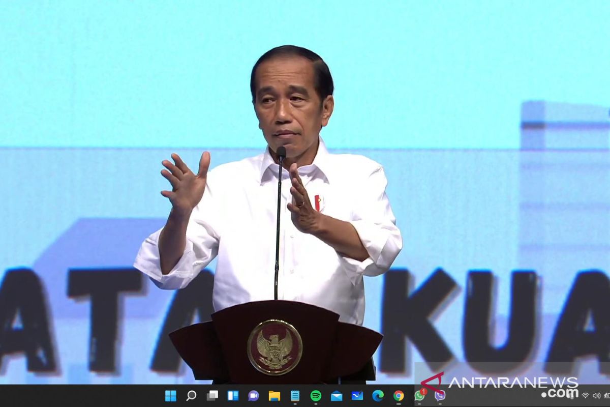 Presiden Jokowi sebut apa pun caciannya, tetap bangun infrastruktur