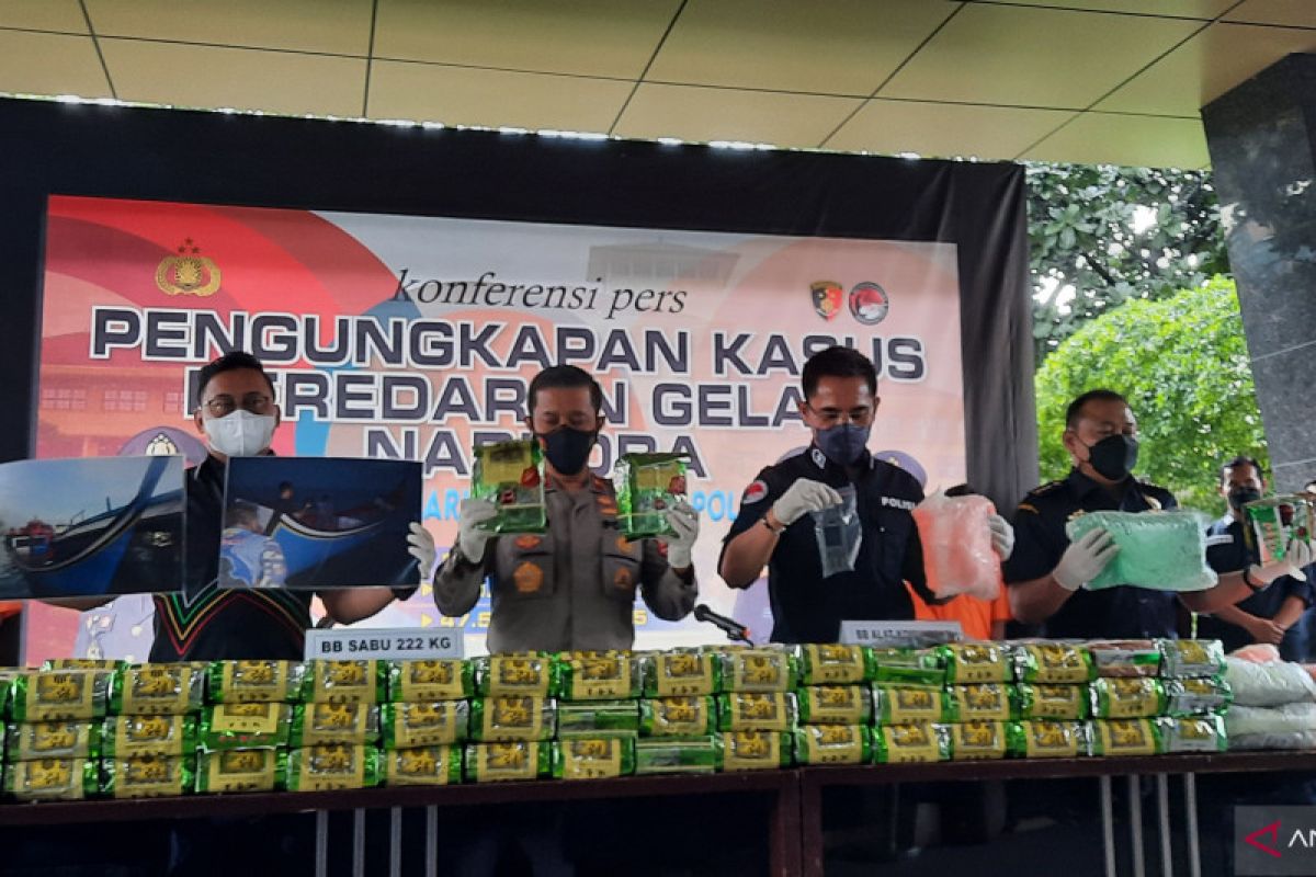 Polisi gagalkan peredaran narkoba jaringan Indonesia-Malaysia