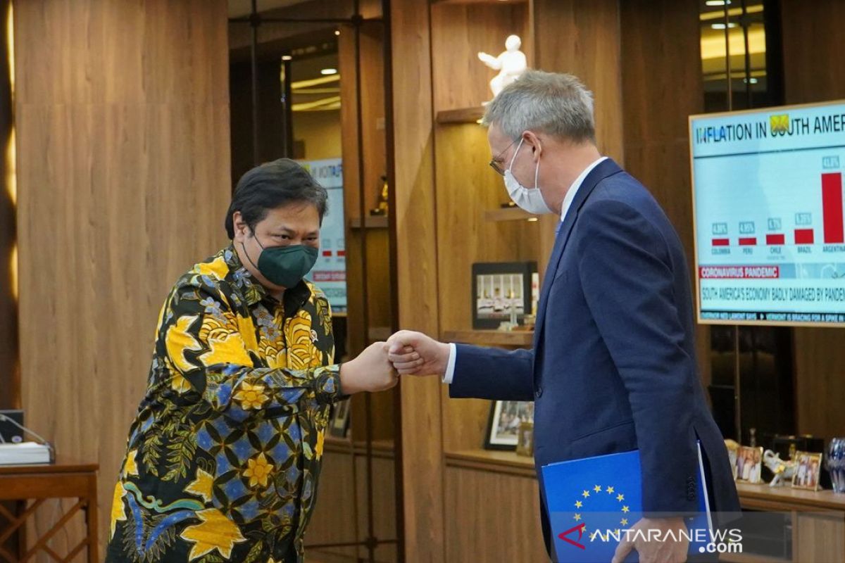 Airlangga tegaskan komitmen percepatan Indonesia-EU CEPA