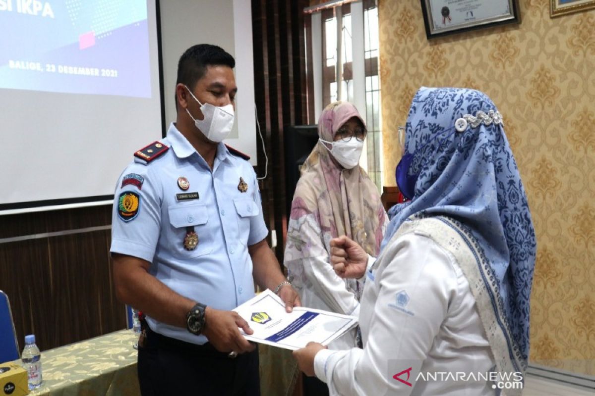 Rutan Tarutung raih peringkat pertama IKPA