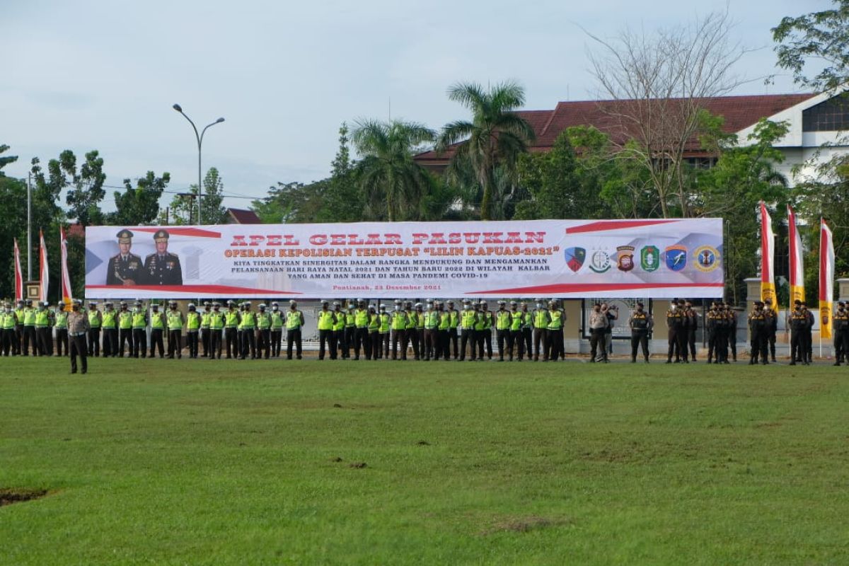 Polda Kalbar turunkan 2.974 personel gabungan amankan Natal