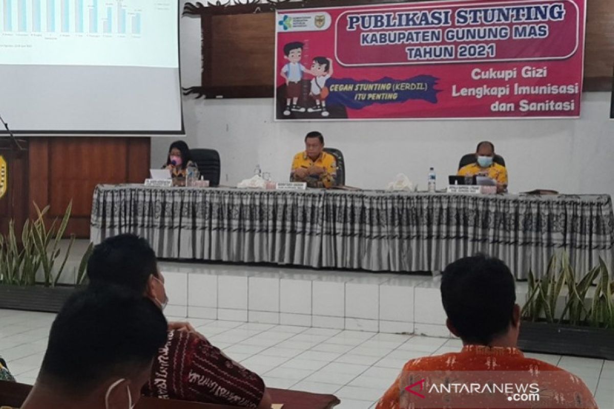 Angka stunting di Gumas turun jadi 20,16 persen