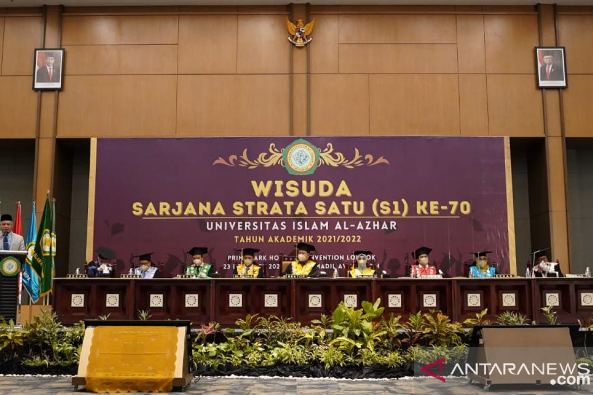 UNIZAR menggelar wisuda ke-70 dengan menerapkan protokol kesehatan