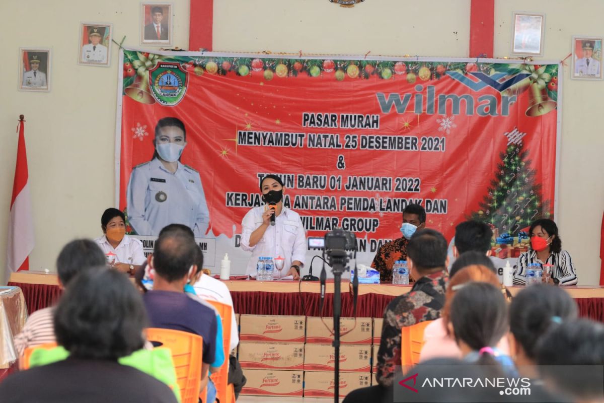 Bupati Landak gelar operasi pasar jelang Natal dan tahun baru